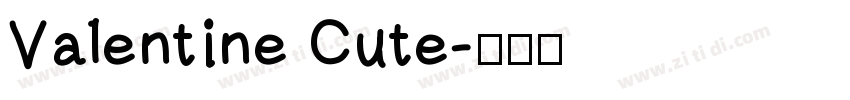 Valentine Cute字体转换